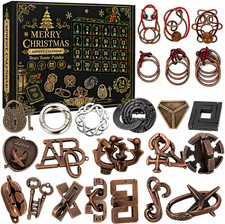 Advent Calendar 2026 Brain Teaser, Teens Adults 24 Days Christmas Countdown