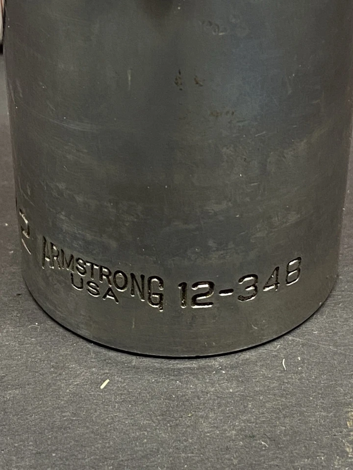 ARMSTRONG 12-348 1/2" DRIVE 1-1/2”DEEP 12PT SOCKET SAE USA 🇺🇸 - Image 3 of 4