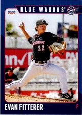 2023 Evan Fitterer Choice Minor League Rookie Card Pensacola Blue Wahoos