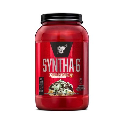 Whey Protein Powder Syntha 6 Mint Chocolate Chip 25 Servings BSN Cold