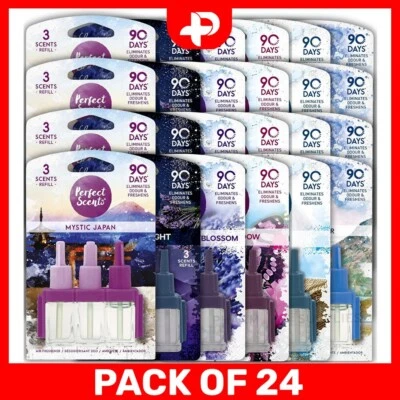 PERFECT SCENTS 24 ricariche plug-in Febreze 3Volution profumi perfetti deodoranti - 6 profumi