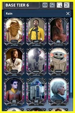 12 CARD RAIN BASE SET FROM MY OLDEST FRIEND RELEASE-TOPPS STAR WARS CARD TRADER