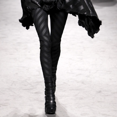 GARETH PUGH 6 Black Gray Wool Blend Zipper Ankle Skinny Pants 