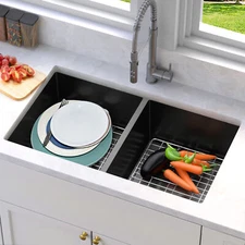 HOMIFLEX 23"-33" Kitchen Sink Stainless Steel Single/Double Bowl Washer Sinks