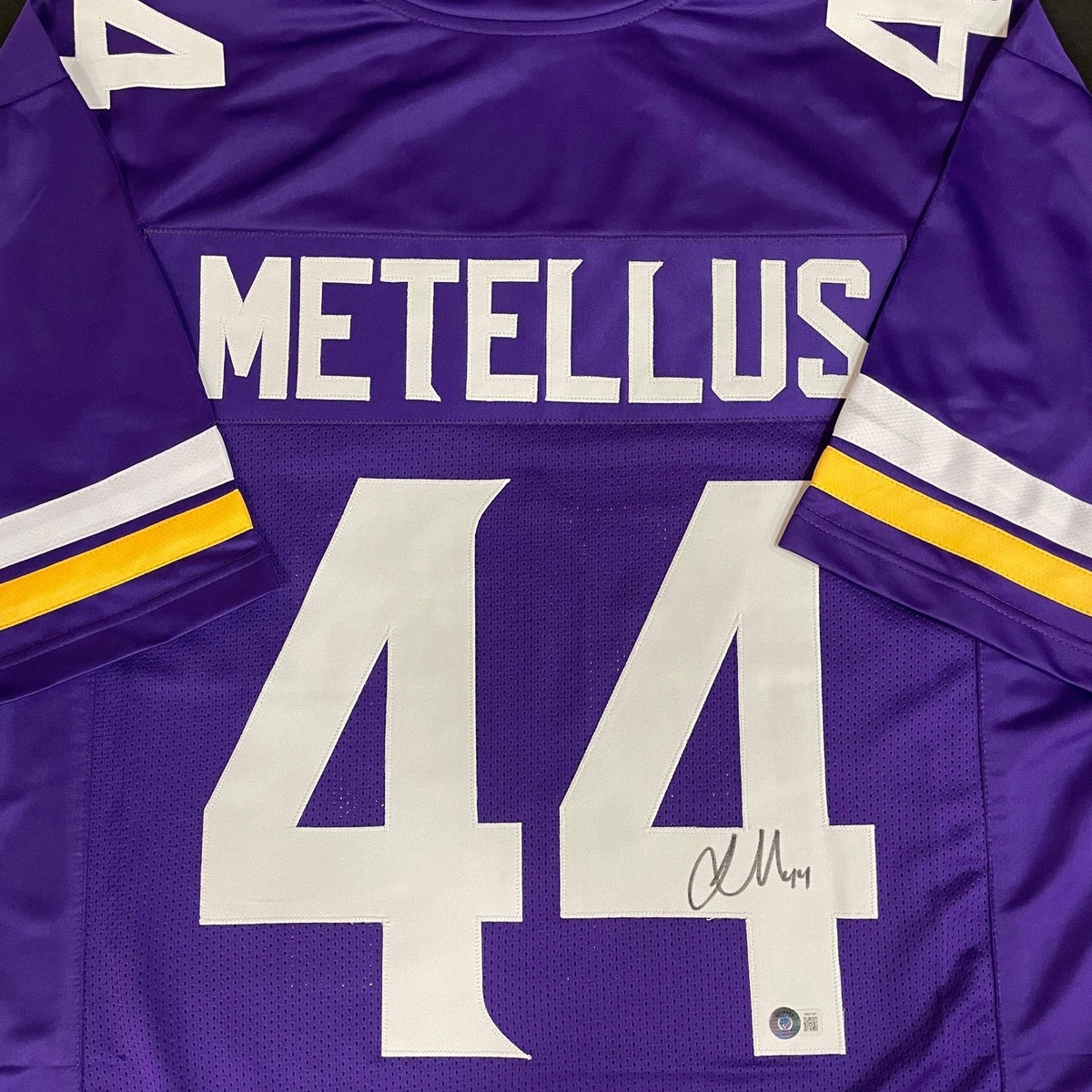 Josh Metellus Autographed Purple Pro-Style Jersey Minnesota