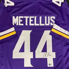 Josh Metellus Autographed Purple Pro-Style Jersey Minnesota Vikings Beckett Auto
