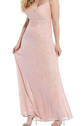 Plus Size Sequin Gown - Picture 3 of 11