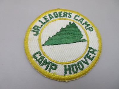 New 3'' Vintage Jr. Leaders Camp Hoover BSA Patch Green Yellow