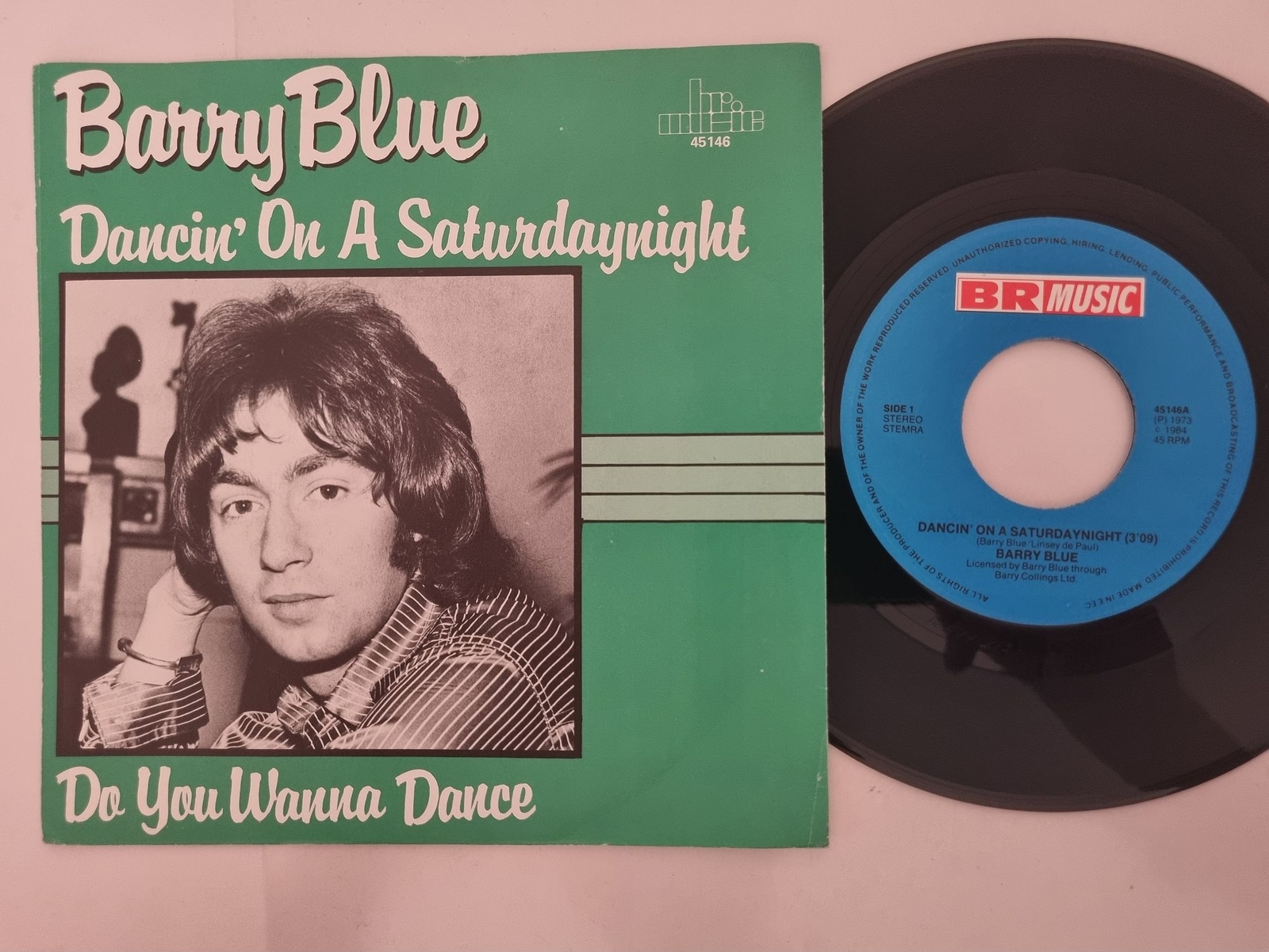 Barry Blue - Dancing On A Saturday Night / Do You Wanna Dance 7'' Vinyl Holland