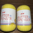 Butter Dispenser Set Of 2 Corn On The Cobb Holds Half Stick Of Butter FAST SHIPP