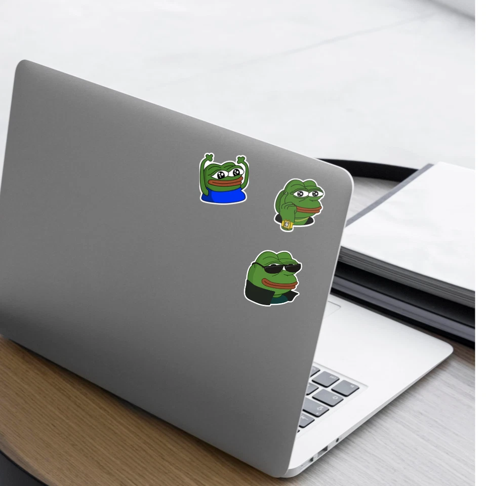 Pepe Meme Sticker / Aufkleber - 15 Stück - Leicht abziehbar -  PVC/Vinyl - Bild 4 von 4