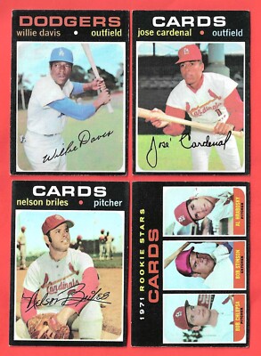 1971 Topps baseball - mid-range condition or better - You Pick 'Em