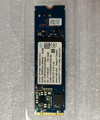 Intel MEMPEK1J064GA OPTANE MEMORY M10 64GB M.2 2280 PCIe 3.0 3D XPoint Generi