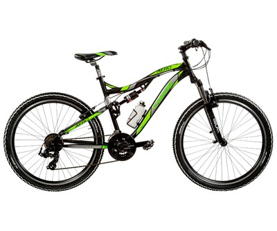 BICI BICICLETTA ALLUMINIO 26 MTB FULL SUSPENSION AERO 21V AERO26 MADE IN  ITALY | eBay