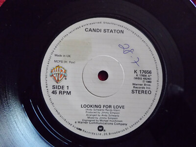 Candi Staton - Looking for love / It´s real   klasse UK Warner 45