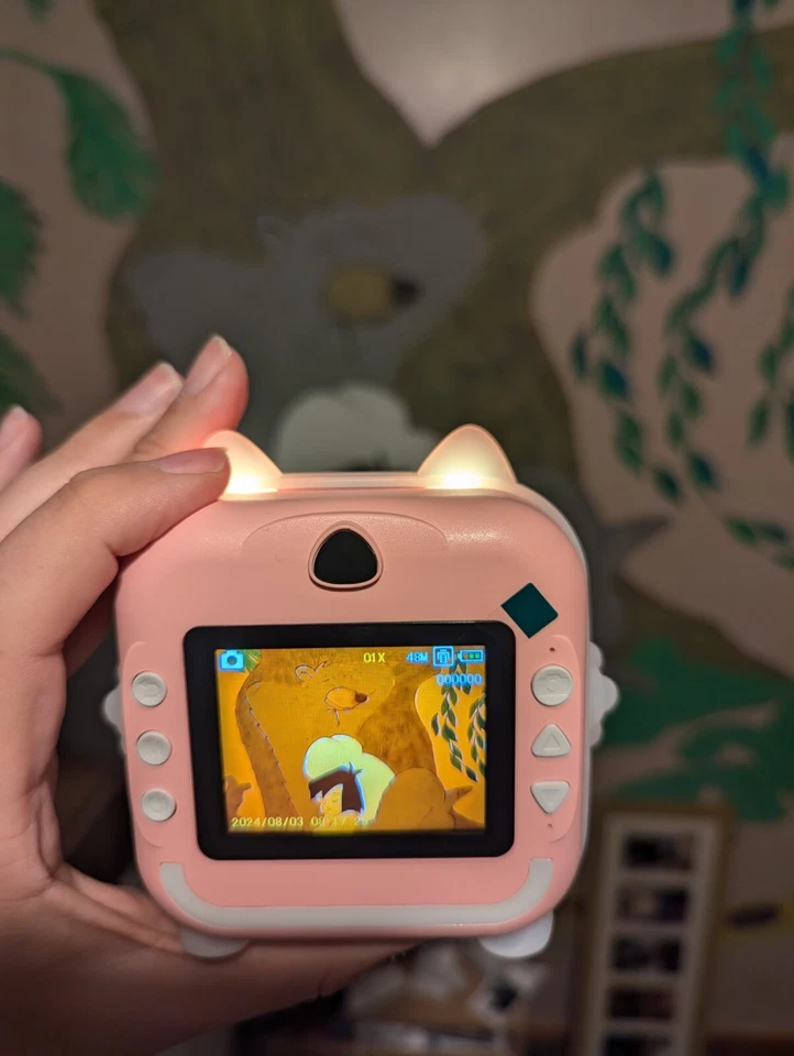 Kids Instant Print Digital Camera & Camcorder -No Ink Needed Heat Paper-Ages 3+ - Image 4 of 4