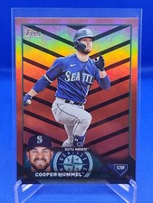 2023 Topps Update Cooper Hummel Orange & Black Foil #US295 Mariners 
