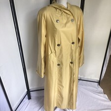 Sanyo Carol Cohen M Lightweight Luxury Designer Trench Coat Mellow Yellow B9