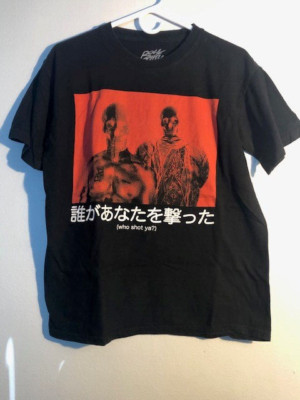 (M) Men's Rock Smith 'Who shot ya?' 2pac & Biggie t-shirt hip hop