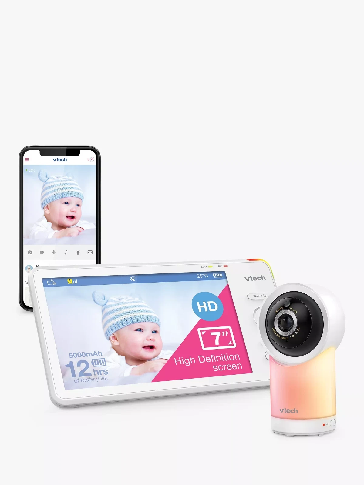 NEW VTech RM7766 1 Camera 1080p Wifi Remote Access Baby Monitor Pan & Tilt
Opens in a new window or