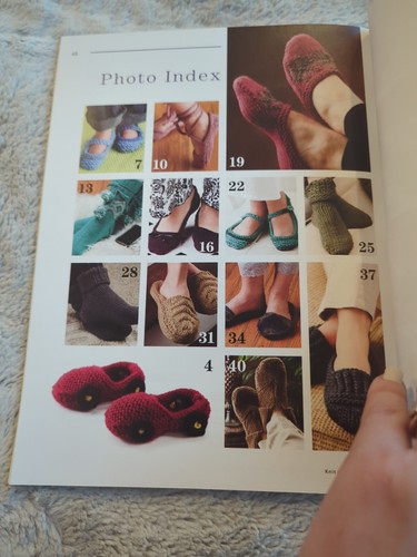 House of White Birches Knit A Dozen Plus Slippers Knitting Pattern SC 2010 - Picture 3 of 4