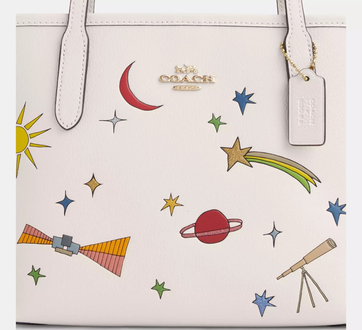 NWT Coach Coach X Observed By Us Small City Tote Bag CU387