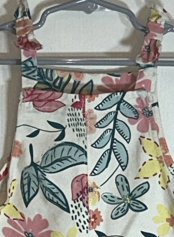 Jessica Simpson Bebé Niña 24M Jersey Pantalones Cortos Blanco Pastel Flores Lazo Usado en Excelente Condición Foto 3 de 4