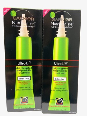 2 garnier ultra lift deep wrinkle intensive 1oz scuffed box
