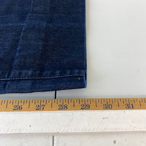 Ann Taylor LOFT Curvy Flare Jeans Women's 4 Blue Low Rise Dark Wash Flap Pockets - Picture 11 of 12