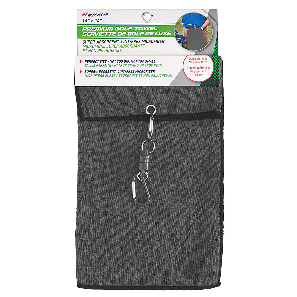 НОВОЕ полотенце для гольфа Jef World of Golf Премиум-класса 16 x 24 - Выбирайте цвет 2090₽