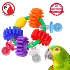 Bonka Bird Toys 3608 Gear Ring Medium Foot-Talon Parrot Cage Toy Conure Ringneck