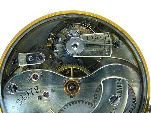 Antique 1800's Swiss E. BourQuin & Files Exhibition Case POCKET WATCH Runs Well - Picture 12 of 14
