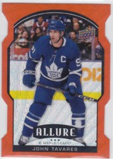 20/21 ALLURE..JOHN TAVARES..ORANGE SLICE..DIE CUT..CARD # 52..MAPLE LEAFS