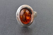 Baltic Amber Ring 925 Sterling Silver Elegant Ring Gift For Anniversary