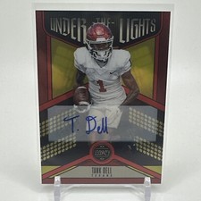 2023 Panini Legacy Tank Dell Under The Lights Ruby Auto /50.  Texans. (RC)