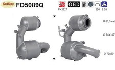 ✅ Ruß-Partikelfilter für Mini Countryman/Paceman, 1.6/2.0, Silizium, Euro 5