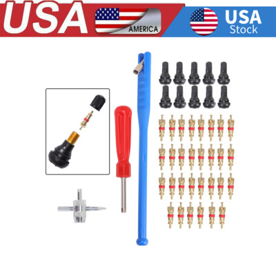 Valve Tool, Car Accessories Tire Repair Tool Universal for All Cars 43Pcs