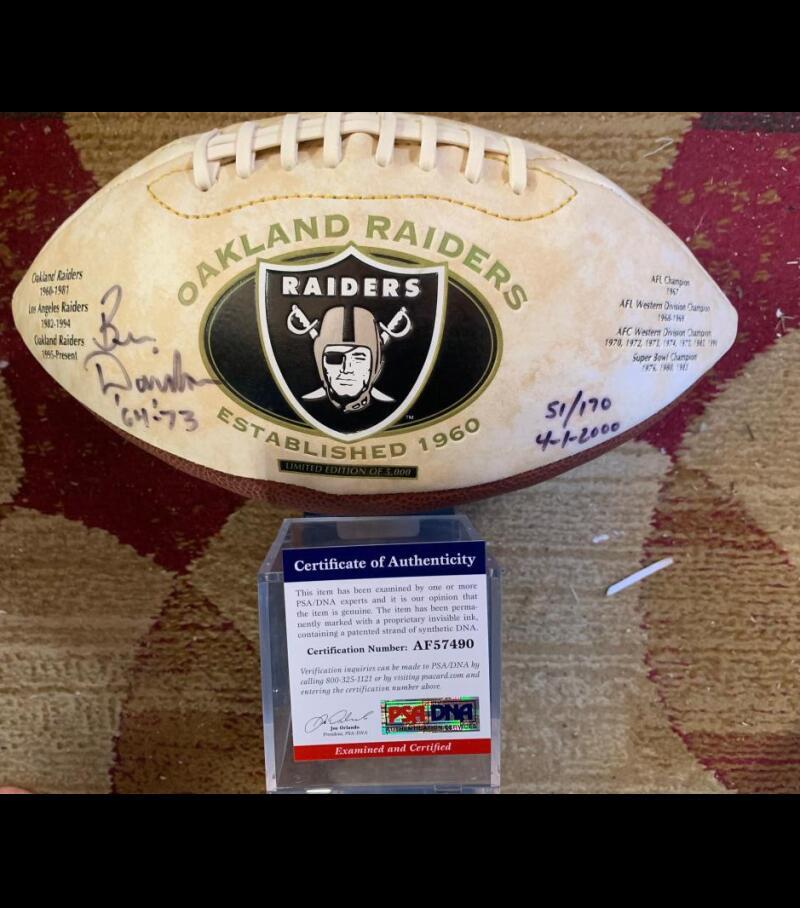 Ben Davidson AUTO SIGNED Autograph Autographed PSA/DNA Wilson NFL Football Ball view 6