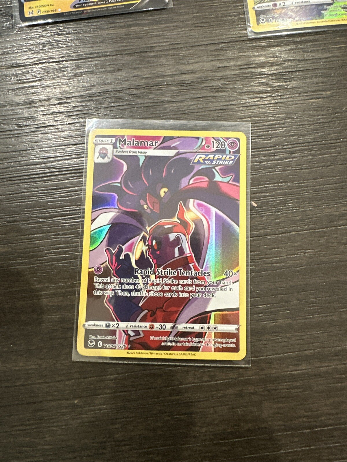 Malamar TG06/TG30 SWSH Silver Tempest Trainer Gallery Ultra Rare Holo Near Mint