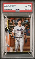 2020 TOPPS MINI PETE ALONSO LEAGUE LEADERS HOME RUNS #53 PSA 10