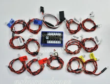 G.T Power RC CAR TRUCK BUGGY LED lighting Kit FLASHING 12 LED COOL LOOK!