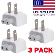 3x AC Power Wall Plug Duck Head For Apple MacBook Pro Air Adapter Charger US
