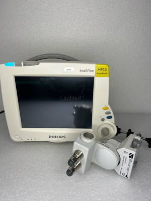 Philips IntelliVue MP30 MP 30 M8002A Patientenmonitor EKG SpO2 ECG (32070)