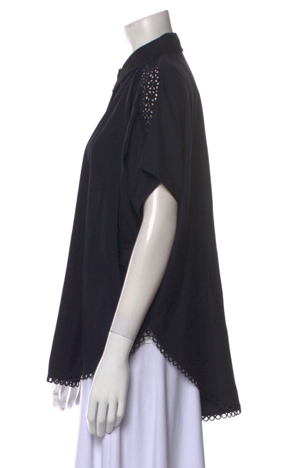 Stella McCartney oversized button front shirt wit… - image 3