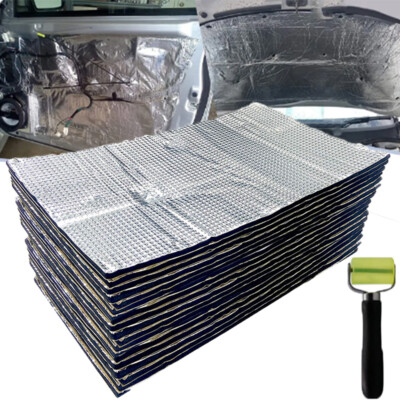 #ad #ad 129 SQFT Sound Deadener Car Insulation Automotive Heat Shield Self adhesive Mat $82.70