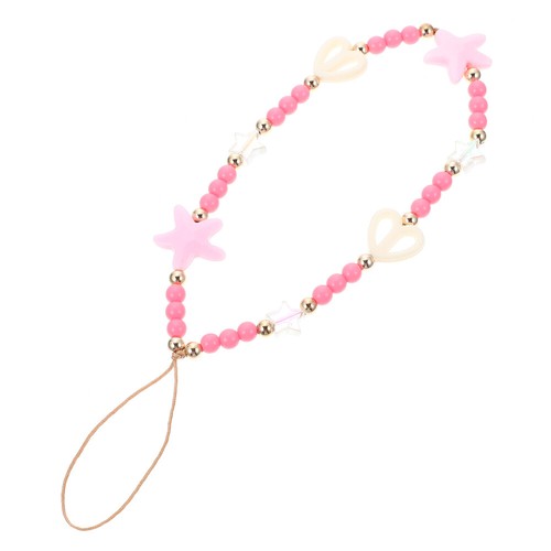 Mobile Phone Chain Women's Rope Beaded Pearls Wrist Strap Lanyard