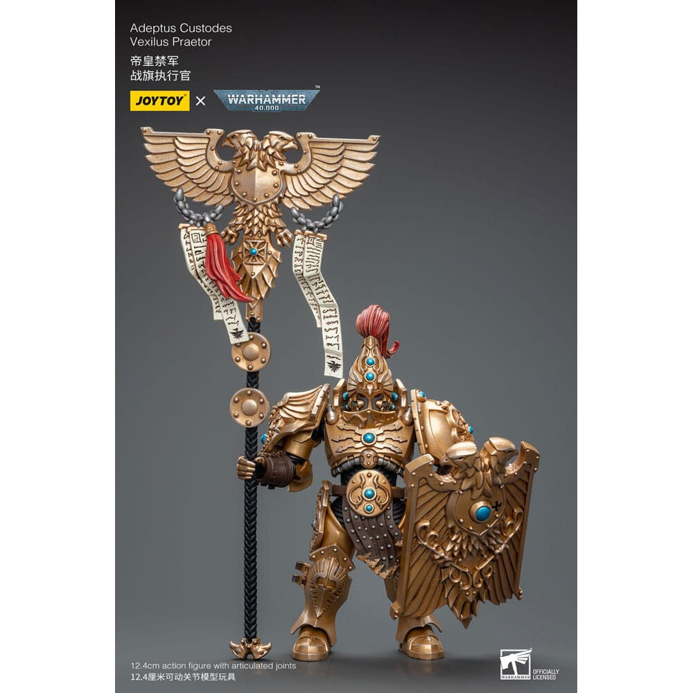 JoyToy Space Marines Adeptus Custodes Vexilus Praetor figurine articulée 1/18 en PVC de 12cm