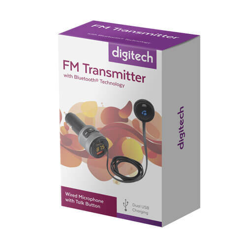 Digitech Durable FM Transmitter With Bluetooth Technology USB And Mic Extension - 第 3/3 張圖片