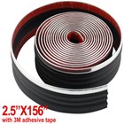 Black And Chrome Door Side Belt Molding Moulding Body Trim for Trucks & SUV