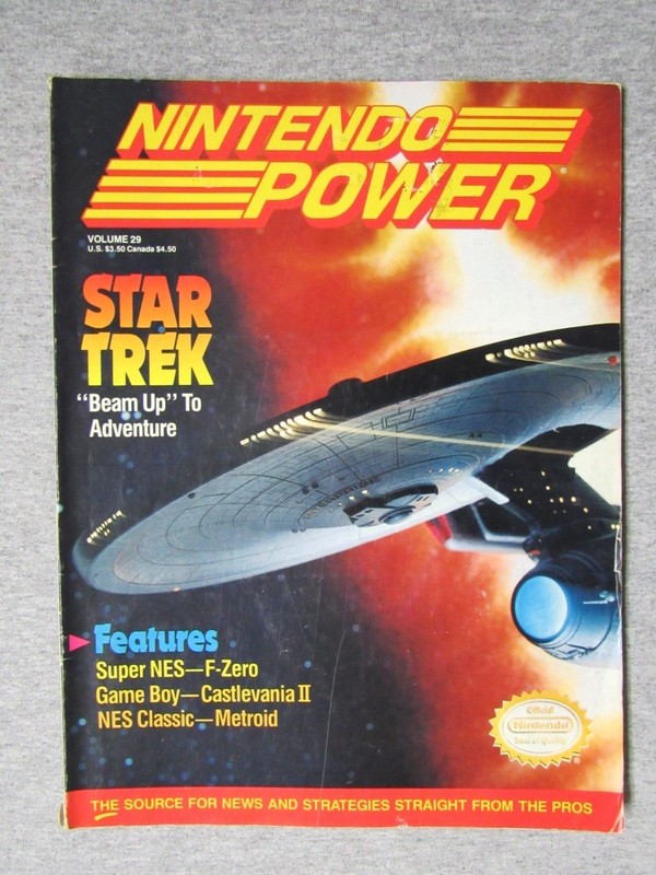 # 29 Nintendo Power Magazine NP Oct 1991 featuring Star Trek 25th Anniv #139b